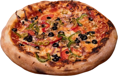 Photo présentant notre pizza végétarienne